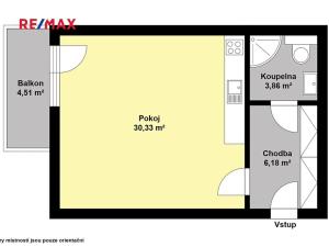 Pronájem bytu 1+kk, Kutná Hora, Tyršova, 43 m2