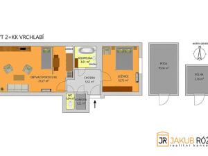 Prodej bytu 2+kk, Vrchlabí, Letná, 49 m2