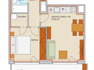 Prodej bytu 2+kk, Praha - Košíře, Hlaváčkova, 56 m2