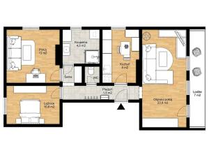 Prodej bytu 3+1, Žďár nad Sázavou, U Taferny, 72 m2