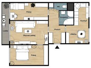 Prodej bytu 3+1, Praha - Kobylisy, Luhovská, 74 m2