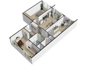 Prodej bytu 3+1, Praha - Kobylisy, Luhovská, 74 m2