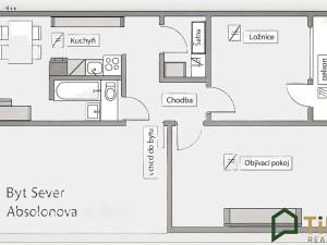 Prodej bytu 2+1, Blansko, Absolonova, 55 m2