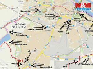 Pronájem bytu 2+kk, Brandýs nad Labem-Stará Boleslav - Brandýs nad Labem, 52 m2