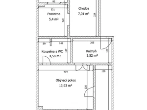 Pronájem rodinného domu, Opatovice, Sportovní, 76 m2
