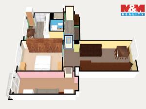 Prodej bytu 3+1, Cheb, Na Hradčanech, 64 m2