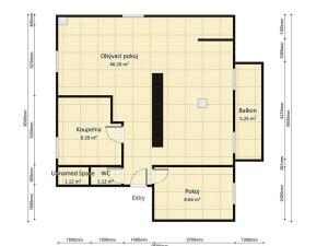 Pronájem bytu 2+kk, Šumperk, Zborovská, 83 m2