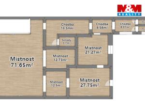 Pronájem obchodního prostoru, Přeštice, Masarykovo nám., 183 m2