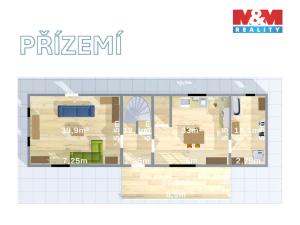 Prodej rodinného domu, Kladruby nad Labem - Kolesa, 200 m2