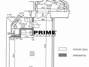 Pronájem bytu 1+kk, Praha - Staré Město, Martinská, 32 m2