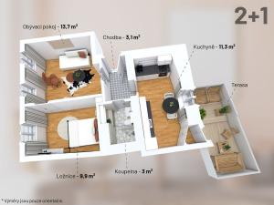 Prodej bytu 2+1, Praha - Malá Strana, Zámecká, 47 m2