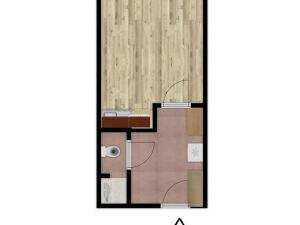 Pronájem bytu 1+kk, Brno - Lesná, Halasovo náměstí, 21 m2