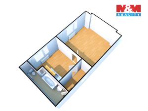 Pronájem bytu 1+1, Děčín - Děčín IV-Podmokly, Teplická, 38 m2