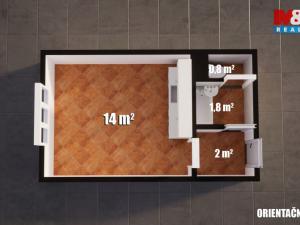 Prodej bytu 1+kk, Jirkov, Studentská, 19 m2