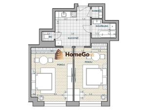 Pronájem bytu 2+1, Praha - Nusle, U gymnázia, 65 m2