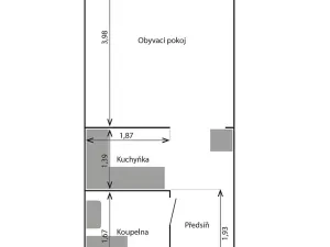 Pronájem bytu 1+kk, Rosice, Na Vyhlídce, 28 m2