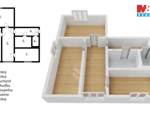Prodej bytu 3+kk, Moravská Třebová - Boršov, 66 m2
