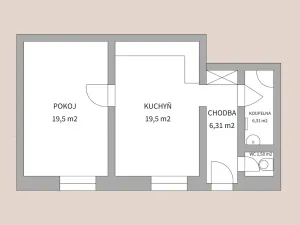 Prodej bytu 2+kk, Vysoké Mýto, Žižkova, 50 m2