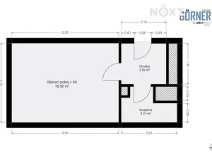 Prodej bytu 1+kk, Praha - Vinohrady, Kouřimská, 26 m2