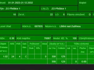 Prodej podílu lesa, Blížejov, 1818 m2
