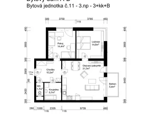 Prodej bytu 3+kk, Lanškroun, Vančurova, 78 m2