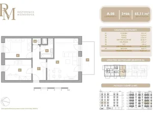 Prodej bytu 3+kk, Lipník nad Bečvou, Mánesova, 65 m2