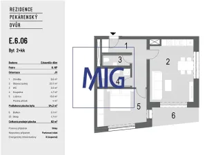 Pronájem bytu 2+kk, Brno, Bratislavská, 54 m2