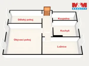 Prodej bytu 3+1, Karlovy Vary, Ondřejská, 61 m2