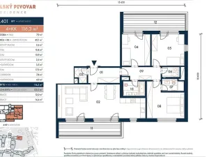 Pronájem bytu 4+kk, Praha - Nusle, Bělehradská, 116 m2