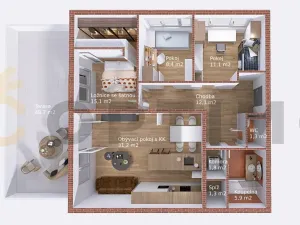 Prodej bytu 4+kk, Roztoky, Tyršovo nám., 88 m2