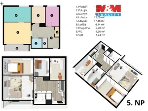 Prodej bytu 3+1, Brno - Starý Lískovec, Dunajská, 66 m2