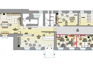 Pronájem kanceláře, Praha - Nové Město, Karlovo náměstí, 1110 m2