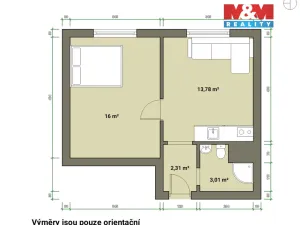 Prodej bytu 1+1, Tachov, Bělojarská, 35 m2