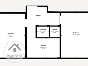 Pronájem bytu 2+1, Citice, 53 m2