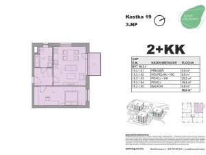 Prodej bytu 2+kk, Oslavany, Letkovská, 52 m2