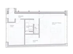 Pronájem bytu 2+kk, Brno, Spálená, 56 m2