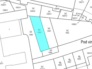 Dražba pozemku, Praha, 393 m2