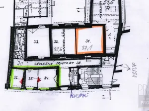 Pronájem kanceláře, Praha - Staré Město, Melantrichova, 35 m2