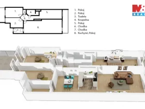 Prodej bytu 4+kk, Benešov, Tyršova, 134 m2