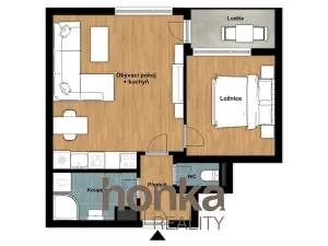 Prodej bytu 2+kk, Praha - Nusle, Mojmírova, 46 m2