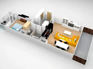 Prodej bytu 2+kk, Praha - Hlubočepy, Silurská, 62 m2