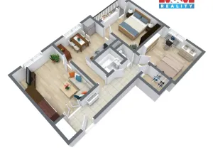 Prodej bytu 3+1, Ústí nad Labem - Severní Terasa, Rabasova, 70 m2