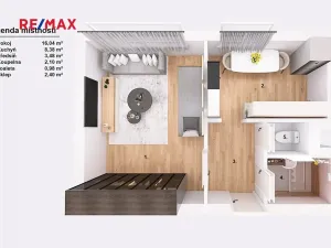 Prodej bytu 1+1, České Budějovice, Prachatická, 30 m2