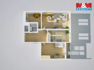 Prodej bytu 3+kk, Praha - Petrovice, Rezlerova, 63 m2