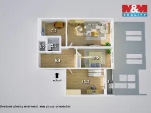 Prodej bytu 3+kk, Praha - Petrovice, Rezlerova, 63 m2