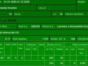 Prodej podílu lesa, Lesonice, 6189 m2