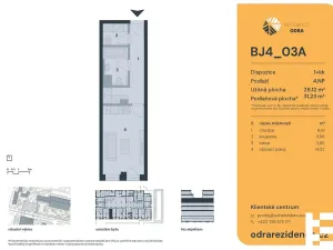 Prodej bytu 1+kk, Praha - Bohnice, Lodžská, 31 m2