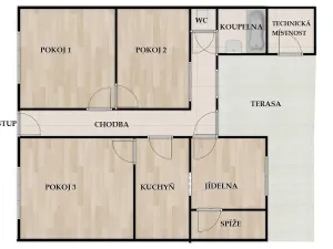 Prodej bytu 3+1, Hrušovany u Brna, Jana Koziny, 116 m2