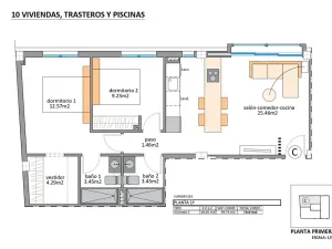 Prodej bytu 3+kk, San Pedro del Pinatar, Španělsko, 76 m2