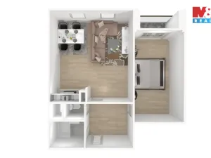 Prodej bytu 2+kk, Praha, Voskovcova, 42 m2